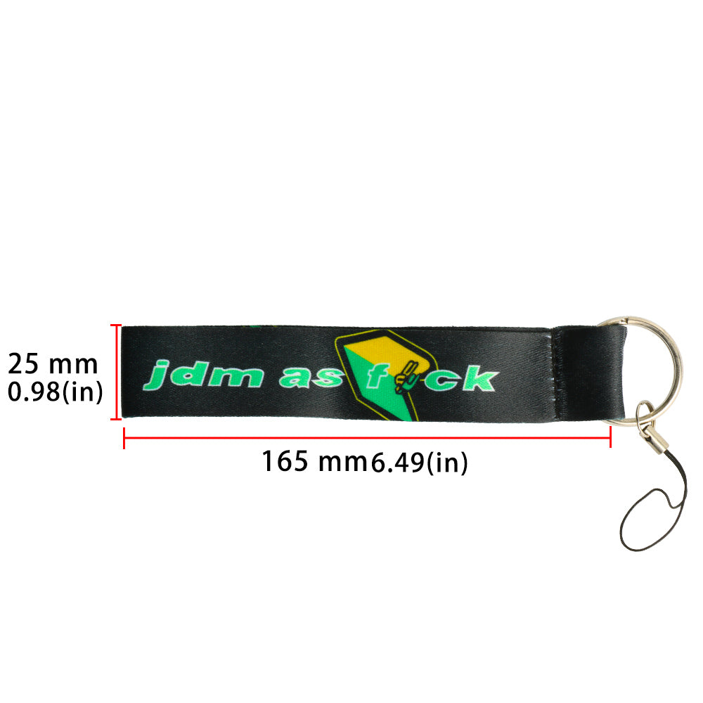 BRAND NEW JDM AS FCK DOUBLE SIDE Racing Cell Holders Keychain Universal