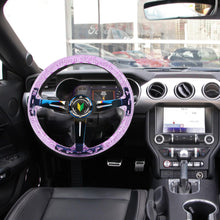Load image into Gallery viewer, Brand New JDM Beginner Leaf Universal 6-Hole 350mm Deep Dish Vip Purple Crystal Bubble Burnt Blue Spoke Steering Wheel