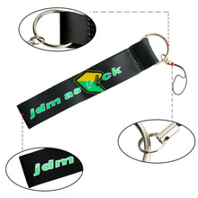 Load image into Gallery viewer, BRAND NEW JDM AS FCK DOUBLE SIDE Racing Cell Holders Keychain Universal