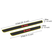 Load image into Gallery viewer, Brand New 4PCS Universal Jeep Yellow Rubber Car Door Scuff Sill Cover Panel Step Protector