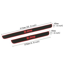 Load image into Gallery viewer, Brand New 4PCS Universal Jeep Red Rubber Car Door Scuff Sill Cover Panel Step Protector