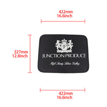 Load image into Gallery viewer, Brand New 4PCS JUNCTION PRODUCE Racing Black Fabric Car Floor Mats Interior Carpets