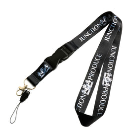 BRAND NEW JUNCTION PRODUCE Car Keychain Tag Rings Keychain JDM Drift Lanyard Black