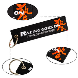 BRAND NEW JDM J'S RACING BLACK DOUBLE SIDE Racing Cell Holders Keychain Universal