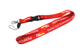 BRAND NEW K&N Performance Car Keychain Tag Rings Keychain JDM Drift Lanyard Red
