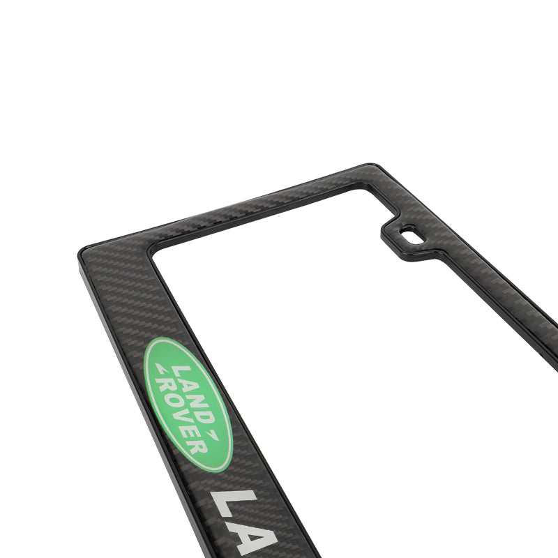 Brand New Universal 100% Real Carbon Fiber Land Rover License Plate Frame - 1PCS