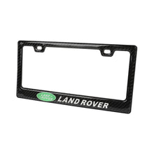 Load image into Gallery viewer, Brand New Universal 100% Real Carbon Fiber Land Rover License Plate Frame - 2PCS