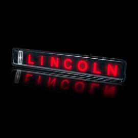 BRAND NEW 1PCS LINCOLN NEW LED LIGHT CAR FRONT GRILLE BADGE ILLUMINATED DECAL STICKER