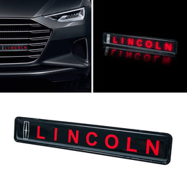 BRAND NEW 1PCS LINCOLN NEW LED LIGHT CAR FRONT GRILLE BADGE ILLUMINATED DECAL STICKER