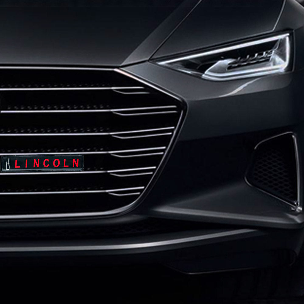 BRAND NEW 1PCS LINCOLN NEW LED LIGHT CAR FRONT GRILLE BADGE ILLUMINATED DECAL STICKER