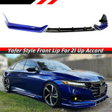 BRAND NEW 3PCS 2021-2022 Honda Accord Yofer Still Night Pearl Front Bumper Lip Splitter Kit