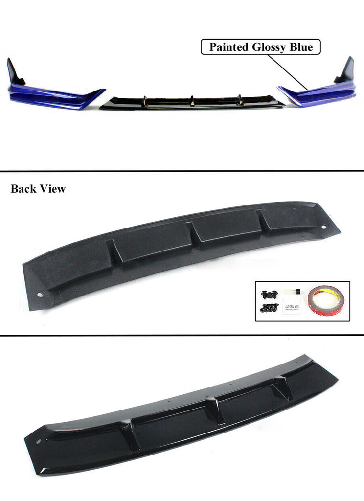 BRAND NEW 3PCS 2021-2022 Honda Accord Yofer Still Night Pearl Front Bumper Lip Splitter Kit