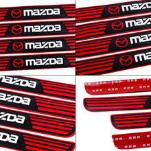 Load image into Gallery viewer, Brand New 4PCS Universal Mazda Red Rubber Car Door Scuff Sill Cover Panel Step Protector V2