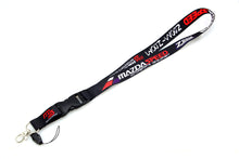 Load image into Gallery viewer, BRAND NEW Mazdaspeed V2 Car Keychain Tag Rings Keychain JDM Drift Lanyard Black