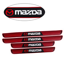 Load image into Gallery viewer, Brand New 4PCS Universal Mazda Red Rubber Car Door Scuff Sill Cover Panel Step Protector V2