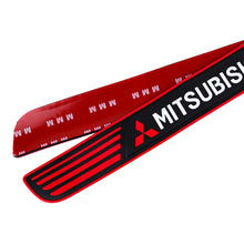 Load image into Gallery viewer, Brand New 4PCS Universal Mitsubishi Red Rubber Car Door Scuff Sill Cover Panel Step Protector V2