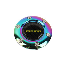 Load image into Gallery viewer, BRAND NEW MOMO UNIVERSAL NEO CHROME CAR HORN BUTTON STEERING WHEEL CENTER CAP