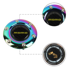 Load image into Gallery viewer, BRAND NEW MOMO UNIVERSAL NEO CHROME CAR HORN BUTTON STEERING WHEEL CENTER CAP
