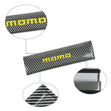 Load image into Gallery viewer, Brand New Universal 2PCS Momo Silver Carbon Fiber Look Car Seat Belt Covers Shoulder Pad