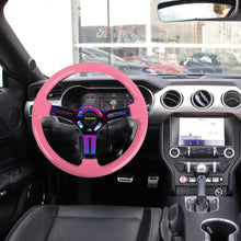 Load image into Gallery viewer, Brand New 350mm 14&quot; Universal JDM MOMO Deep Dish ABS Racing Steering Wheel Pink With Neo-Chrome Spoke