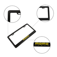 Load image into Gallery viewer, Brand New 1PCS MOMO Real 100% Carbon Fiber License Plate Frame Tag Cover Original 3K With Free Caps