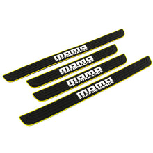 Load image into Gallery viewer, Brand New 4PCS Universal Momo Yellow Rubber Car Door Scuff Sill Cover Panel Step Protector