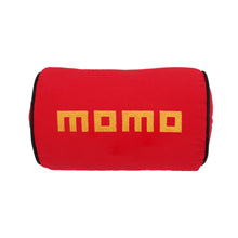 Load image into Gallery viewer, Brand New 2PCS JDM Momo Red Fabric Material Car Neck Headrest Pillow Fabric Racing Seat