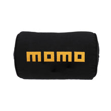 Load image into Gallery viewer, Brand New 2PCS JDM Momo Black Fabric Material Car Neck Headrest Pillow Fabric Racing Seat