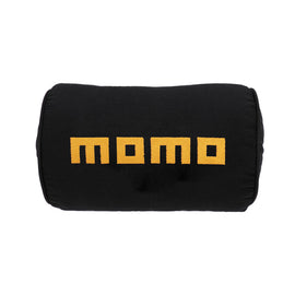 Brand New 2PCS JDM Momo Black Fabric Material Car Neck Headrest Pillow Fabric Racing Seat
