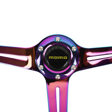 Load image into Gallery viewer, Brand New JDM Momo Universal 6-Hole 350mm Deep Dish Vip Pink Crystal Bubble Neo Spoke Steering Wheel