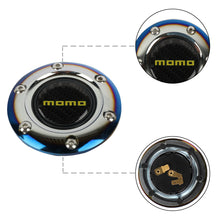 Load image into Gallery viewer, BRAND NEW JDM MOMO UNIVERSAL BURNT BLUE CAR HORN BUTTON STEERING WHEEL CENTER CAP