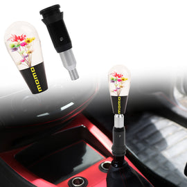 Brand New Universal JDM Momo Black Crystal Real Flowers Head Automatic Car Gear Shift Knob shifter