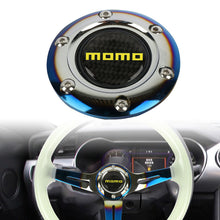 Load image into Gallery viewer, BRAND NEW JDM MOMO UNIVERSAL BURNT BLUE CAR HORN BUTTON STEERING WHEEL CENTER CAP