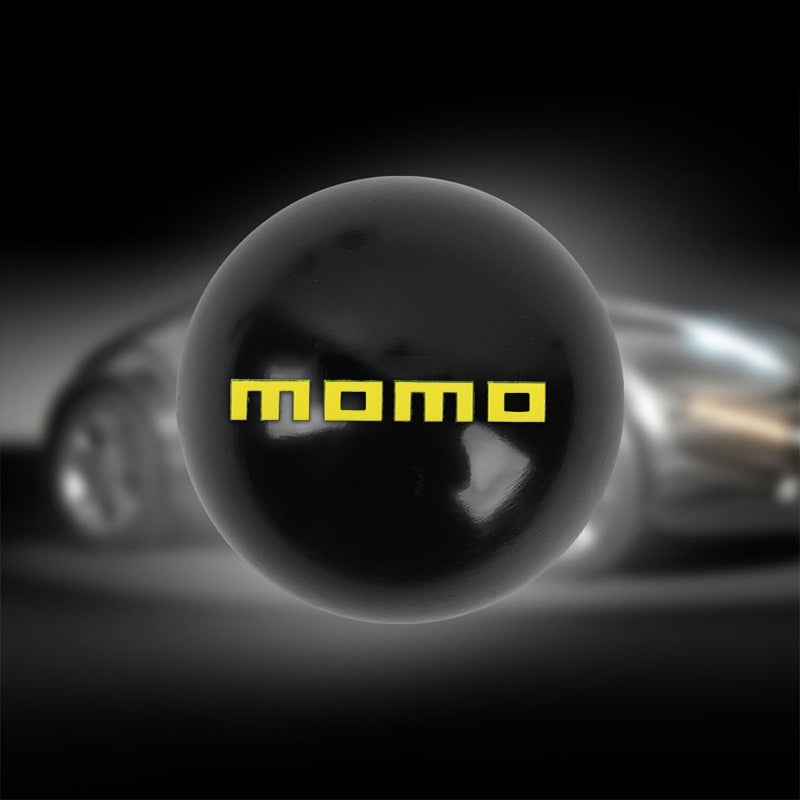 BRAND NEW UNIVERSAL MOMO JDM Aluminum Black Round Ball Manual Gear Stick Shift Knob Universal M8 M10 M12