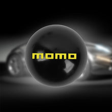 Load image into Gallery viewer, BRAND NEW UNIVERSAL MOMO JDM Aluminum Black Round Ball Manual Gear Stick Shift Knob Universal M8 M10 M12