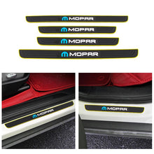 Load image into Gallery viewer, Brand New 4PCS Universal Mopar Yellow Rubber Car Door Scuff Sill Cover Panel Step Protector