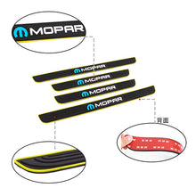 Load image into Gallery viewer, Brand New 4PCS Universal Mopar Yellow Rubber Car Door Scuff Sill Cover Panel Step Protector