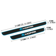Load image into Gallery viewer, Brand New 4PCS Universal Mopar Blue Rubber Car Door Scuff Sill Cover Panel Step Protector