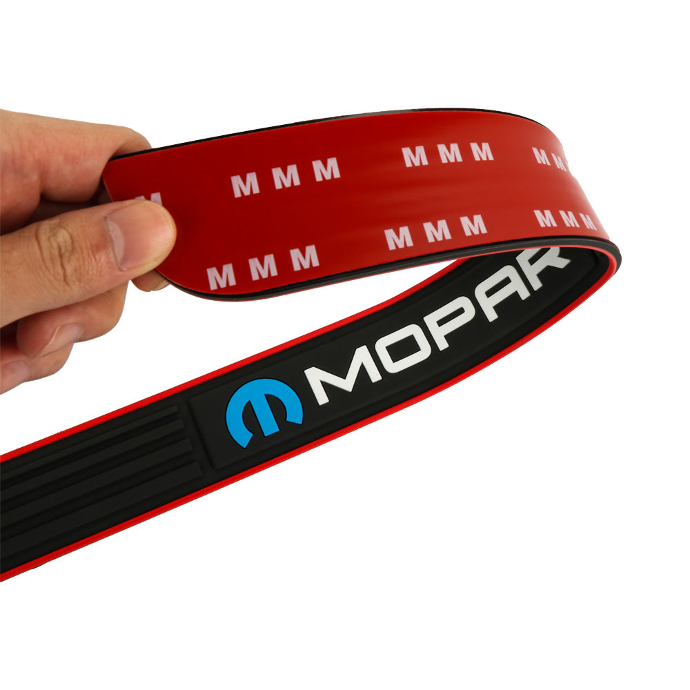 Brand New 4PCS Universal Mopar Red Rubber Car Door Scuff Sill Cover Panel Step Protector
