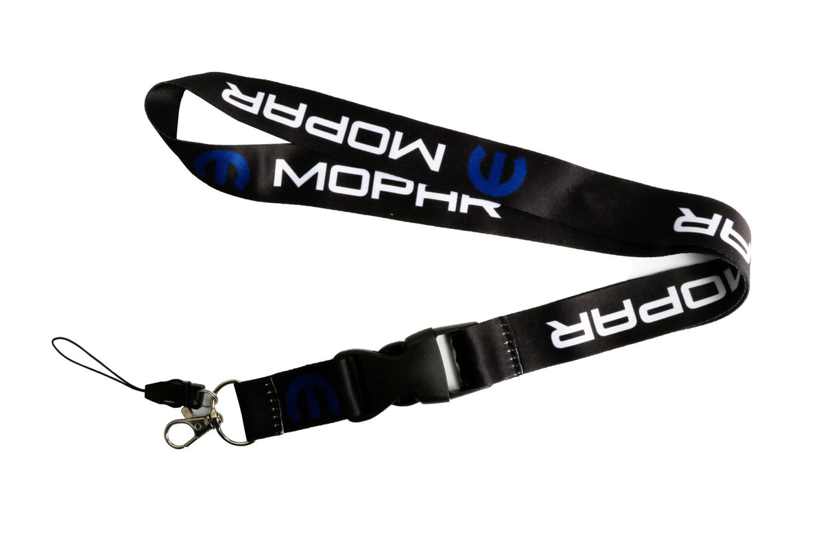 BRAND NEW Mopar Car Keychain Tag Rings Keychain JDM Drift Lanyard Blac