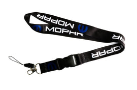 BRAND NEW Mopar Car Keychain Tag Rings Keychain JDM Drift Lanyard Black