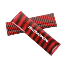 Load image into Gallery viewer, Brand New Universal 2PCS Mazdaspeed Red Carbon Fiber Look Car Seat Belt Covers Shoulder Pad
