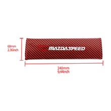 Load image into Gallery viewer, Brand New Universal 2PCS Mazdaspeed Red Carbon Fiber Look Car Seat Belt Covers Shoulder Pad