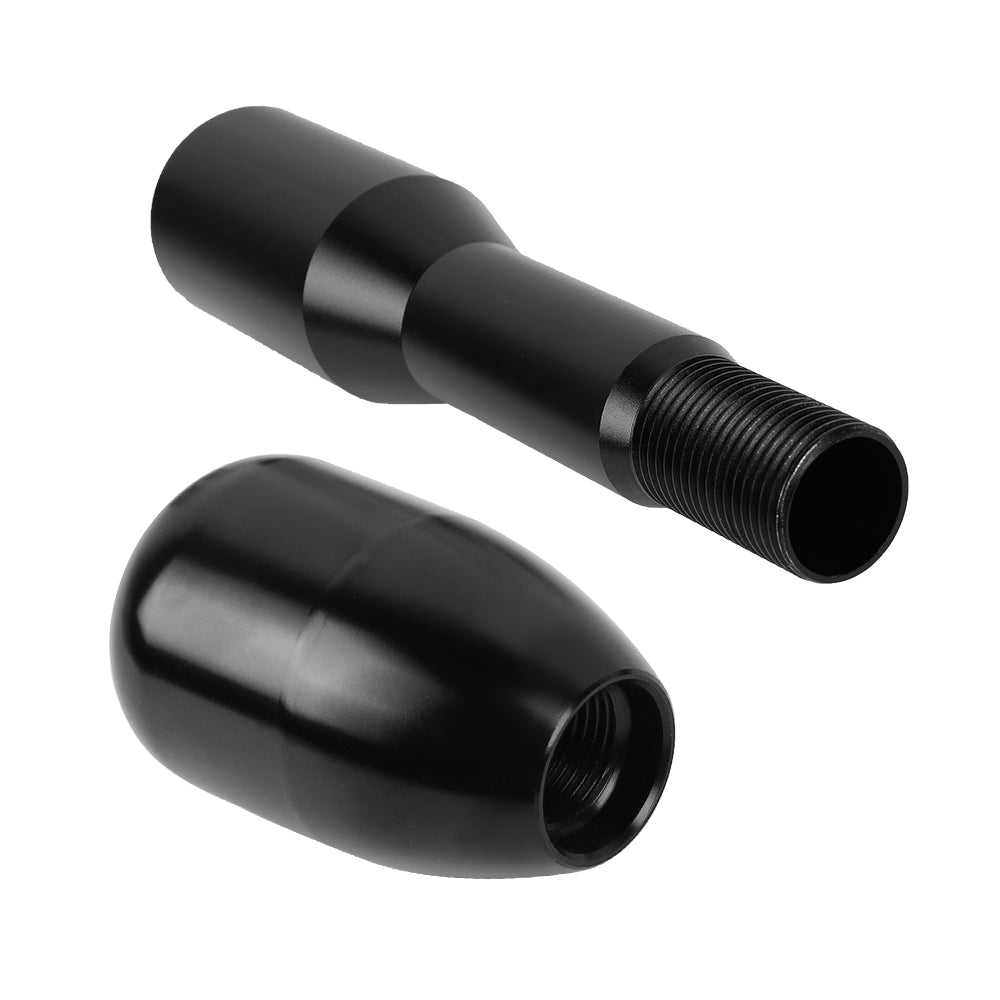 Brand New Universal Real Carbon Sticker Mugen Aluminum Manual Gear Stick Black Shift Knob M8 M10 M12 & Black Shifter Extender Extension
