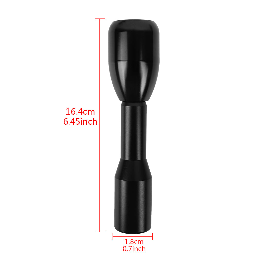 Brand New Universal Real Carbon Sticker Mugen Aluminum Manual Gear Stick Black Shift Knob M8 M10 M12 & Black Shifter Extender Extension