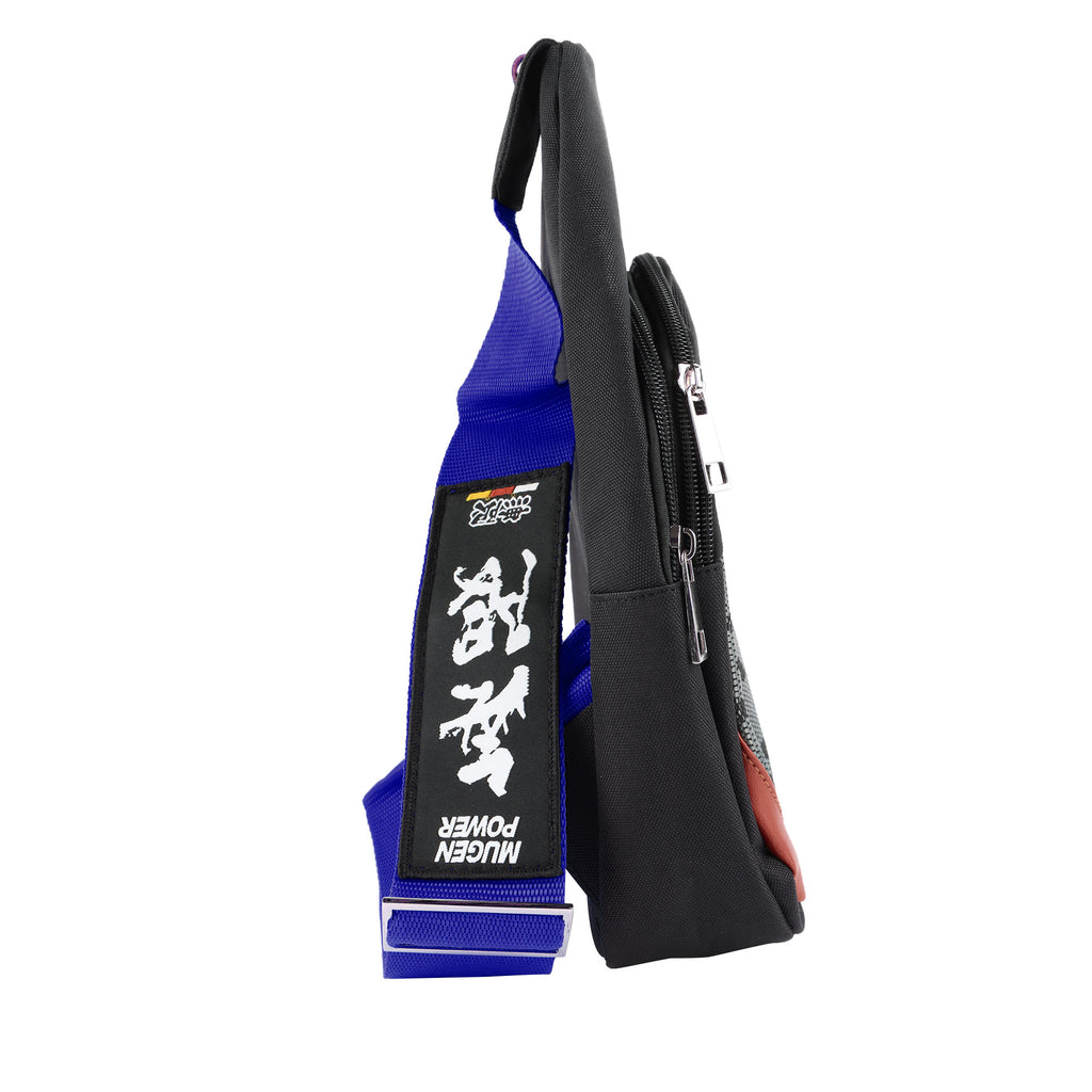 Brand New JDM Mugen Blue Backpack Molle Tactical Sling Chest Pack Shoulder Waist Messenger Bag