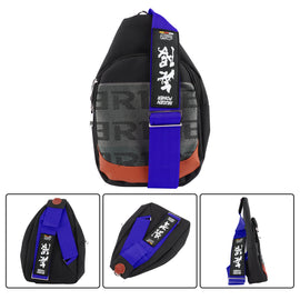 Brand New JDM Mugen Blue Backpack Molle Tactical Sling Chest Pack Shoulder Waist Messenger Bag