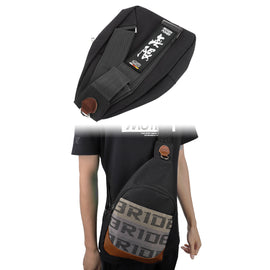 Brand New JDM Mugen Black Backpack Molle Tactical Sling Chest Pack Shoulder Waist Messenger Bag