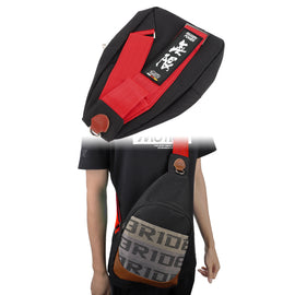 Brand New JDM Mugen Red Backpack Molle Tactical Sling Chest Pack Shoulder Waist Messenger Bag