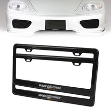 Load image into Gallery viewer, Brand New 2PCS Mugen Real 100% Carbon Fiber License Plate Frame Tag Cover Original 3K With Free Caps